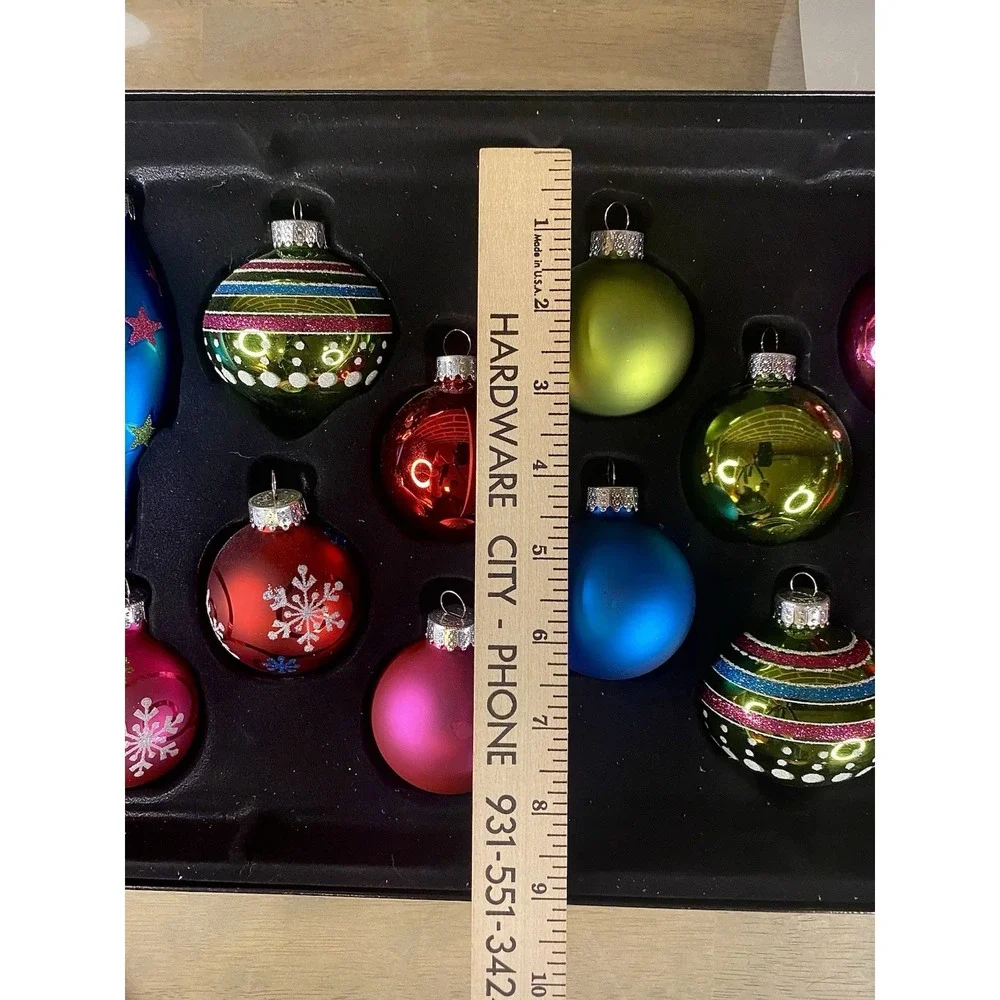 Lot 23 Robert Stanley Glass Christmas Ornaments Home‎ collection vintage-new